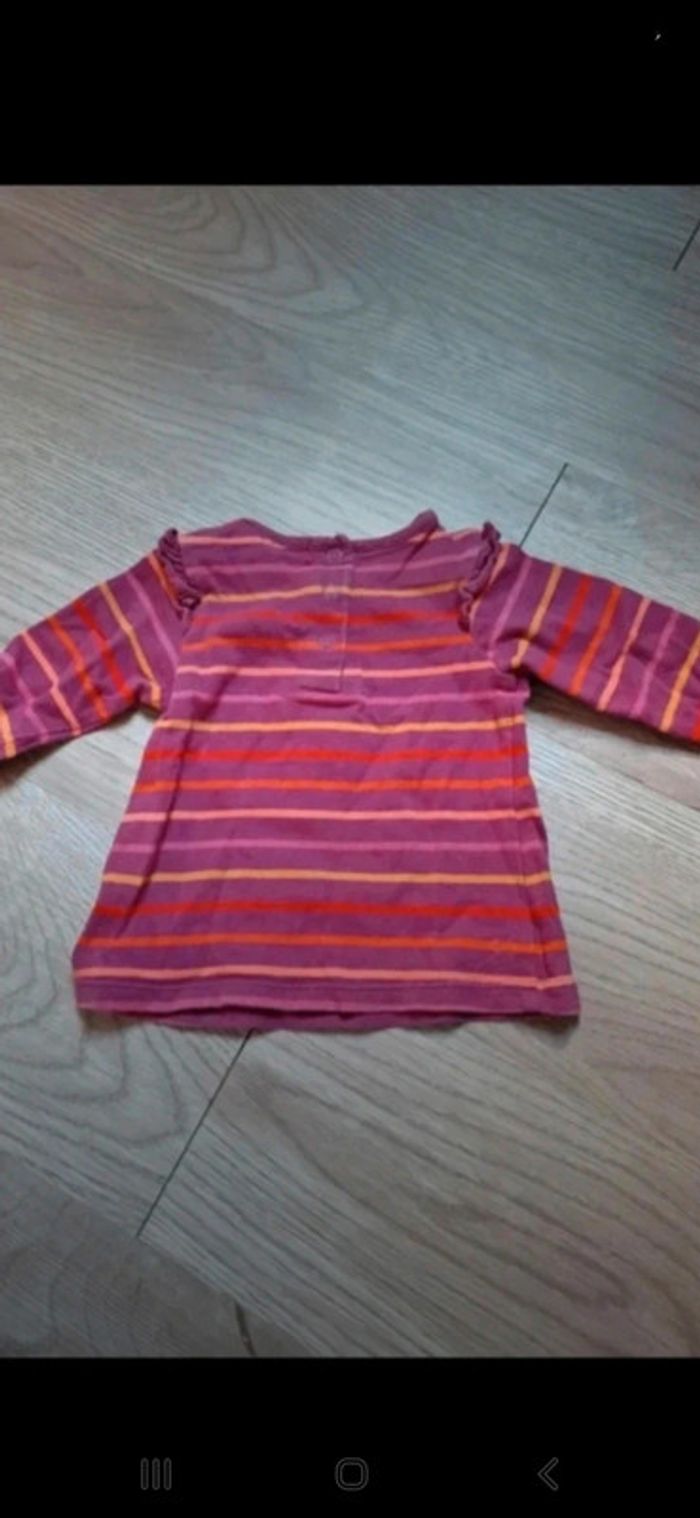 T-shirt à manches longues DPAM 3mois 60cm 👻 - photo numéro 4