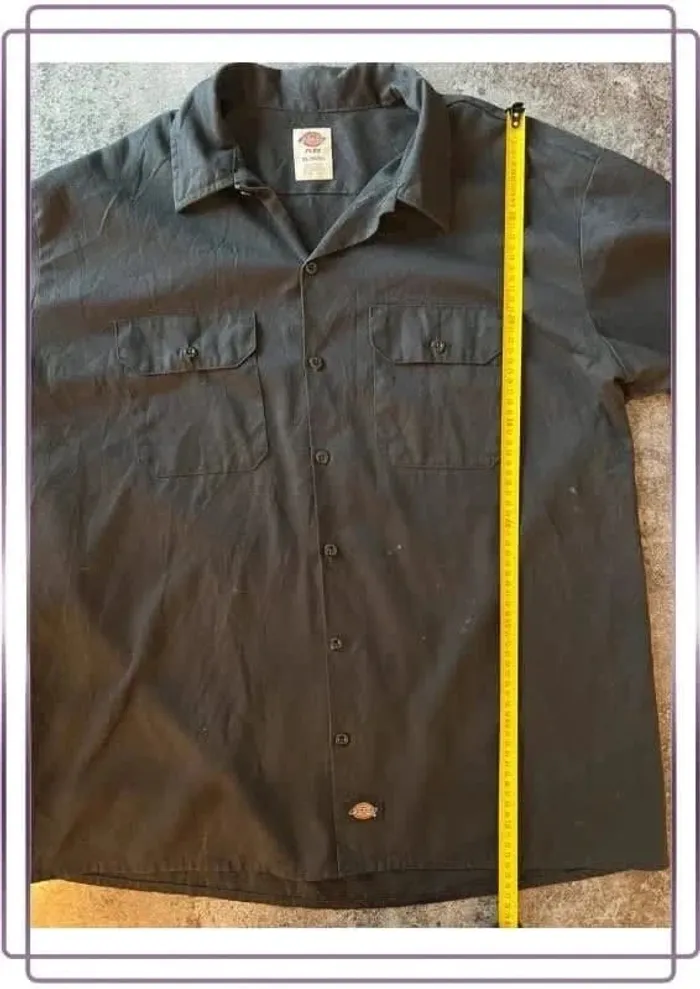 Chemise noire homme Dickies taille XL Men shirt - Herrenhemd - Camicia uomo - photo numéro 5