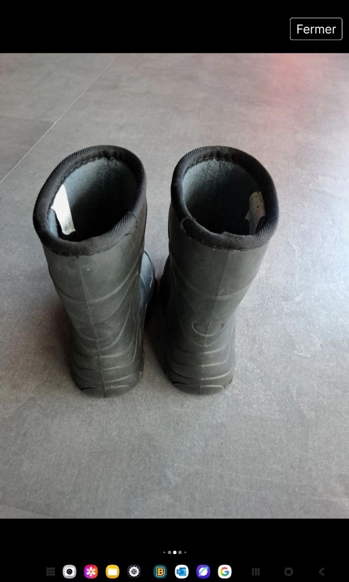 Lot  T25 bottes de pluie neuves Solognac et après-ski Mc Finley en parfait état - photo numéro 3