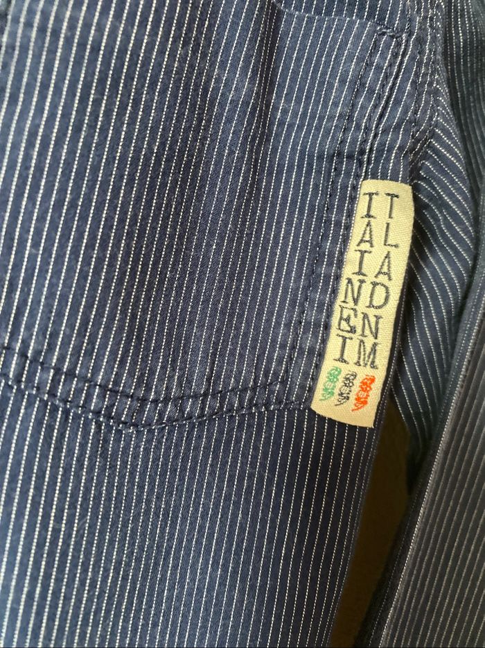 Chemise marine finement rayée 5 ans Même pas peur - photo numéro 5