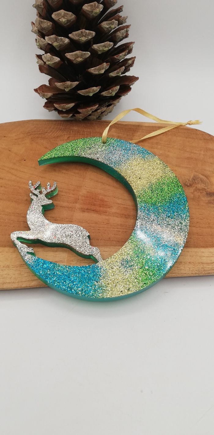 Décoration cerf en résine décoration