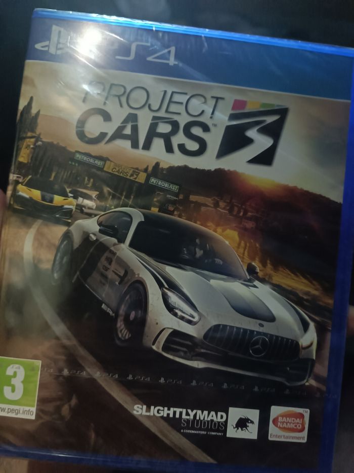 Jeux de course voiture automobile très rare sous blister VF project CARS 3 AB prix ferme Playstation 4 5 PS4 ps5