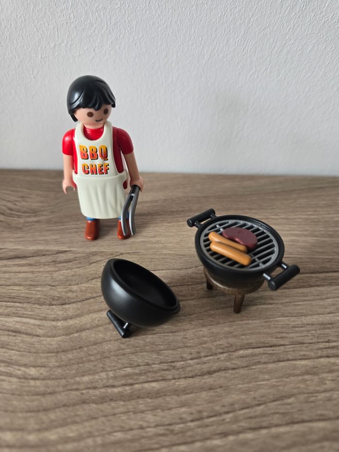 Petit ensemble playmobil, le barbecue , bbq