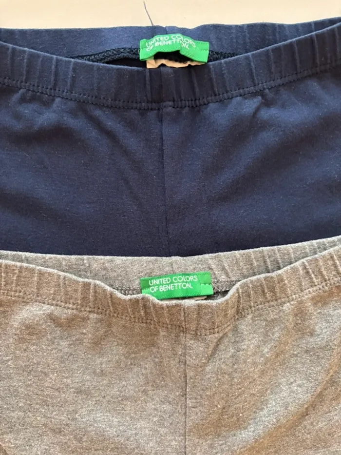 Lot de 2 leggings benetton fille 3 ans - photo numéro 2
