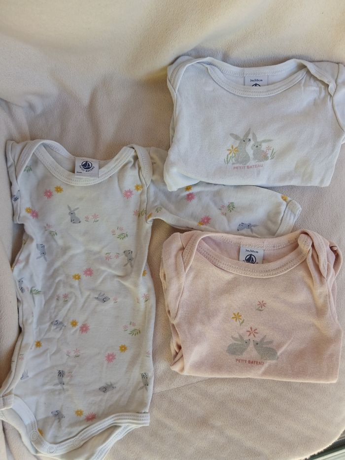 5 bodys manches longues - 3 mois - photo numéro 5