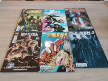 Lot de 6 BD, comics, marvel