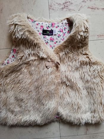 Gilet boléro fourrure sergent major 18 mois