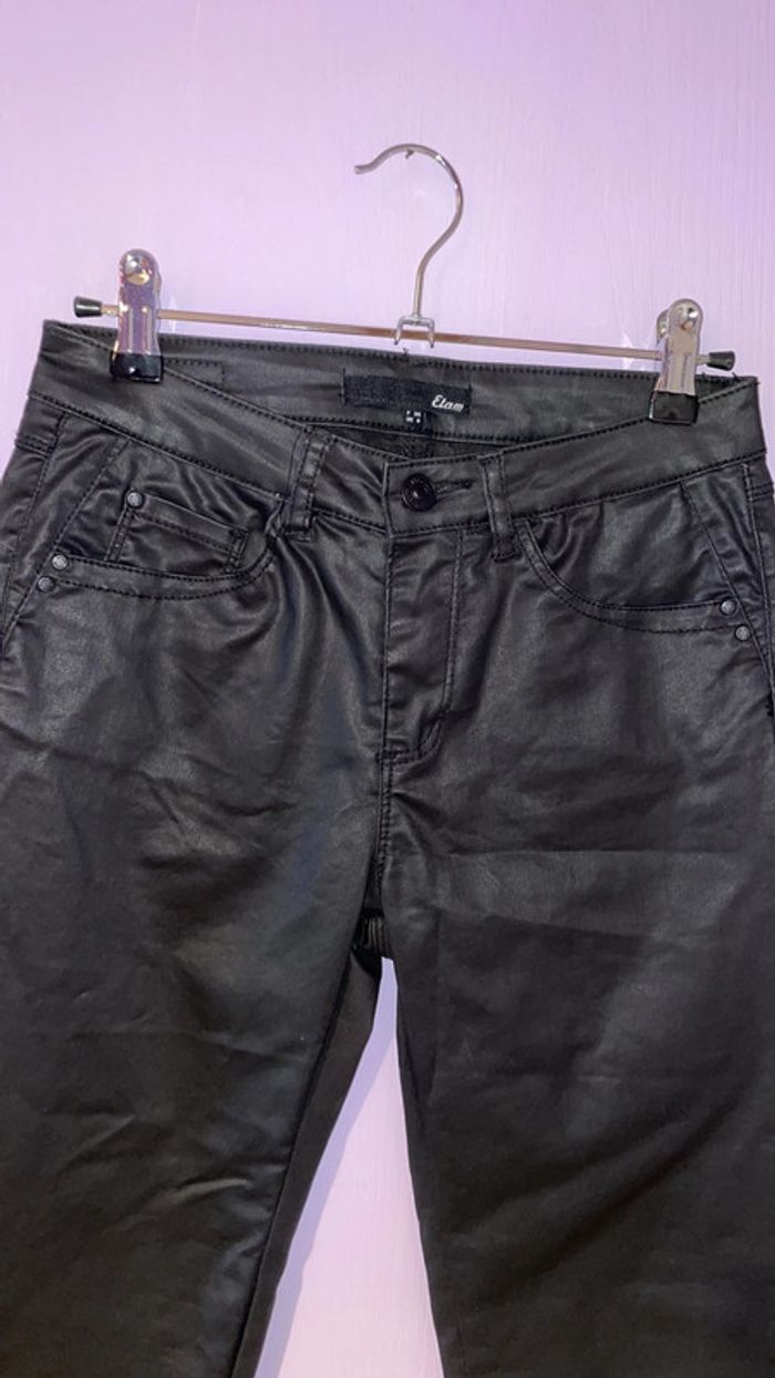 Jean femme effet ciré Etam Taille 34 - photo numéro 2