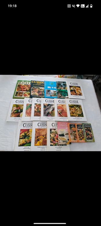 Lot livres de cuisine 