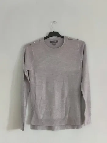 Pull gris femme