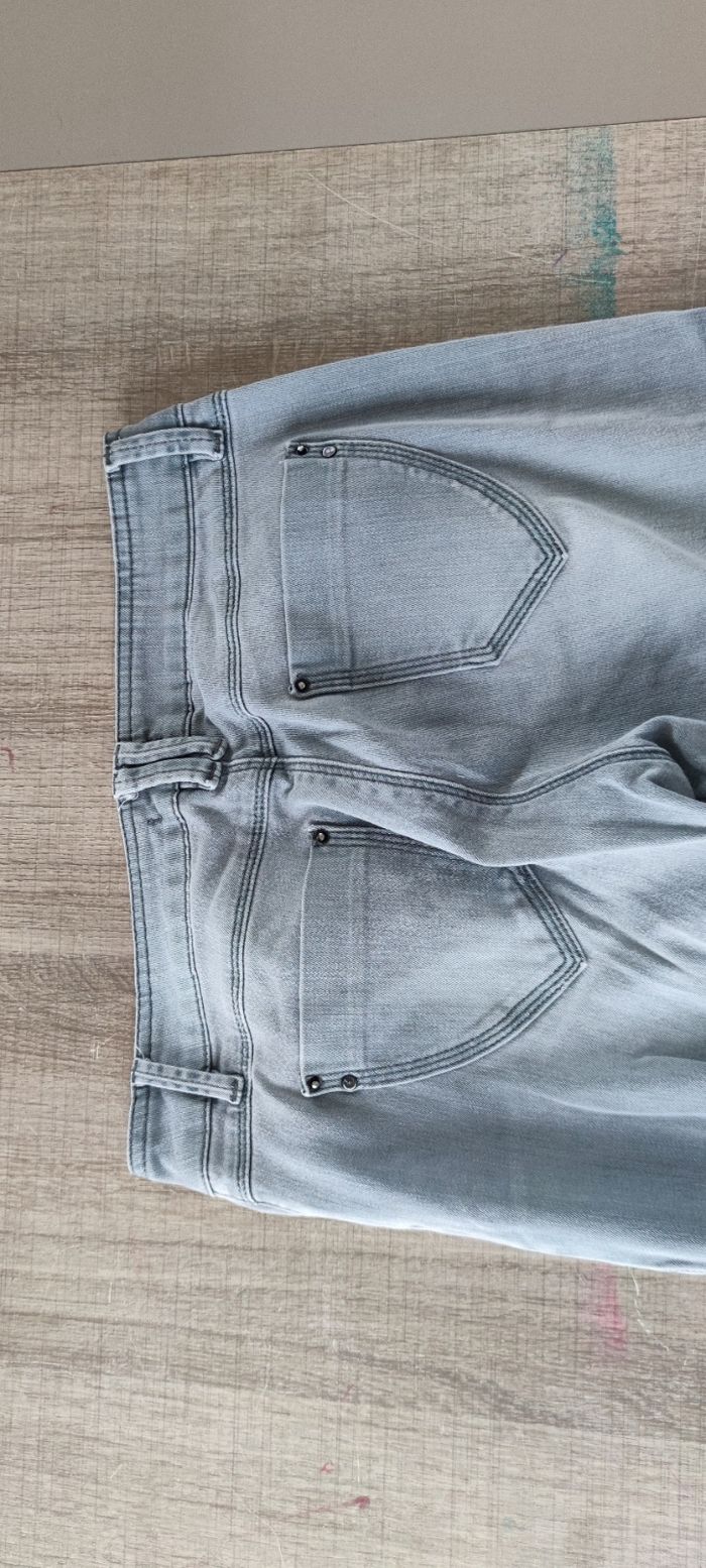 Jean gris femme La Redoute taille 40 coupe slim très bon état - photo numéro 4