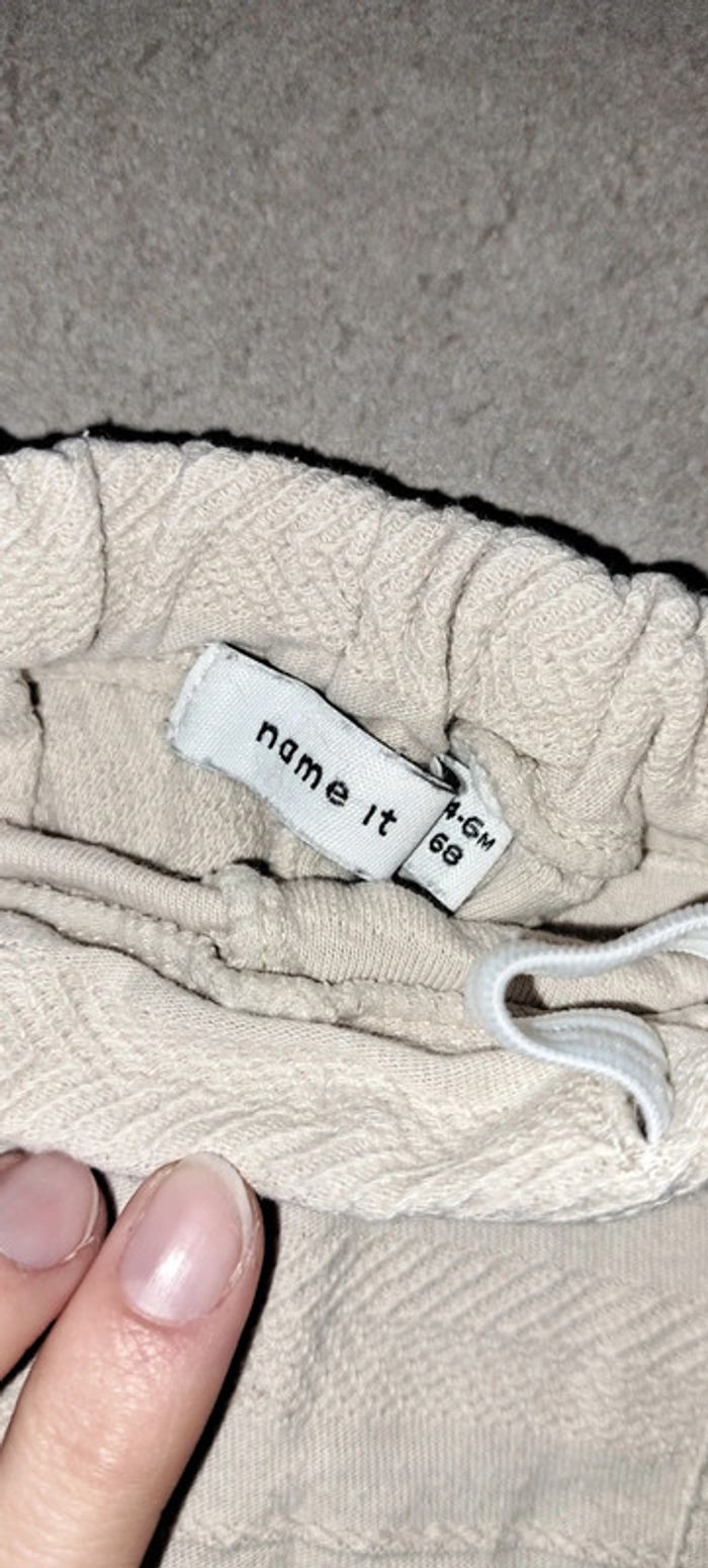 Pantalon beige Name it 6 mois - photo numéro 3