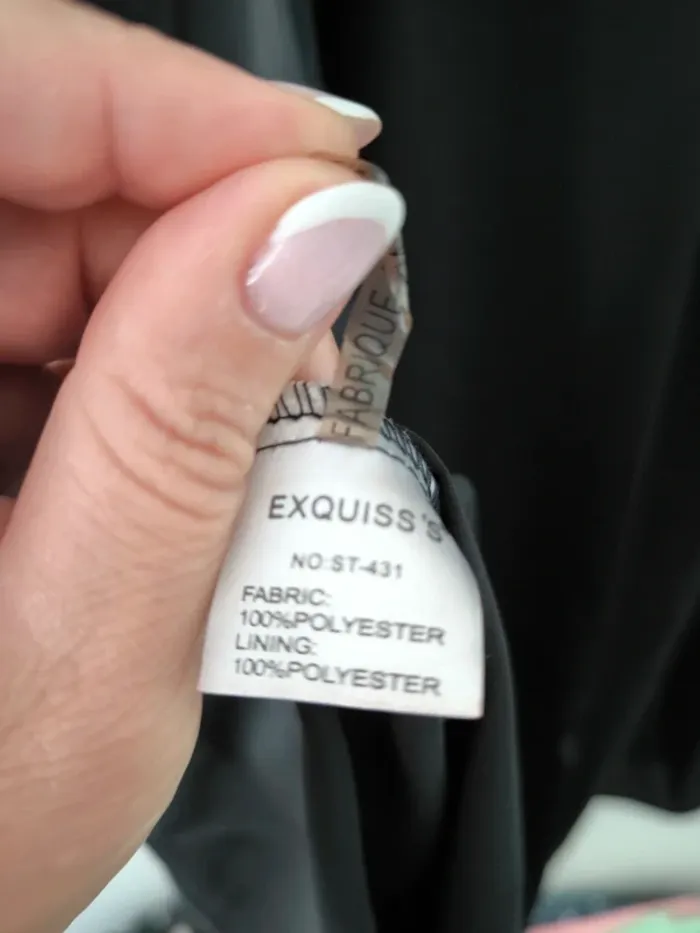 Robe noire Exquiss's Paris – Taille S – Neuve avec étiquette - photo numéro 5