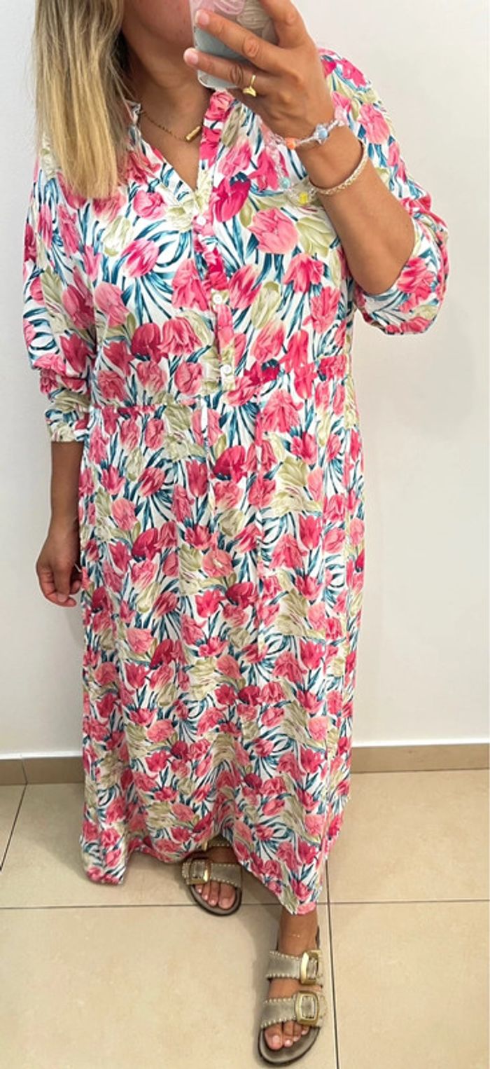 Robe à fleurs longue Taille L-XL - photo numéro 6