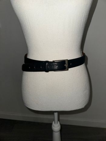 Ceinture double cuir de vachette nubuck Westbury Vintage 75-80cm