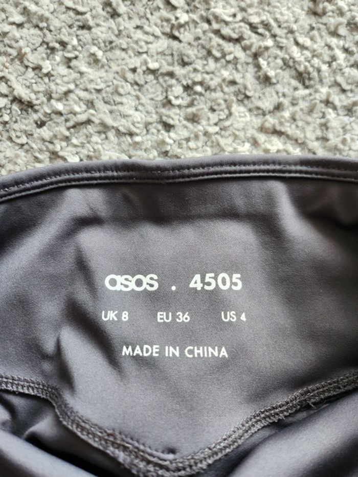 Legging de sport Asos avec mesh gris foncé Taille 36 - photo numéro 6