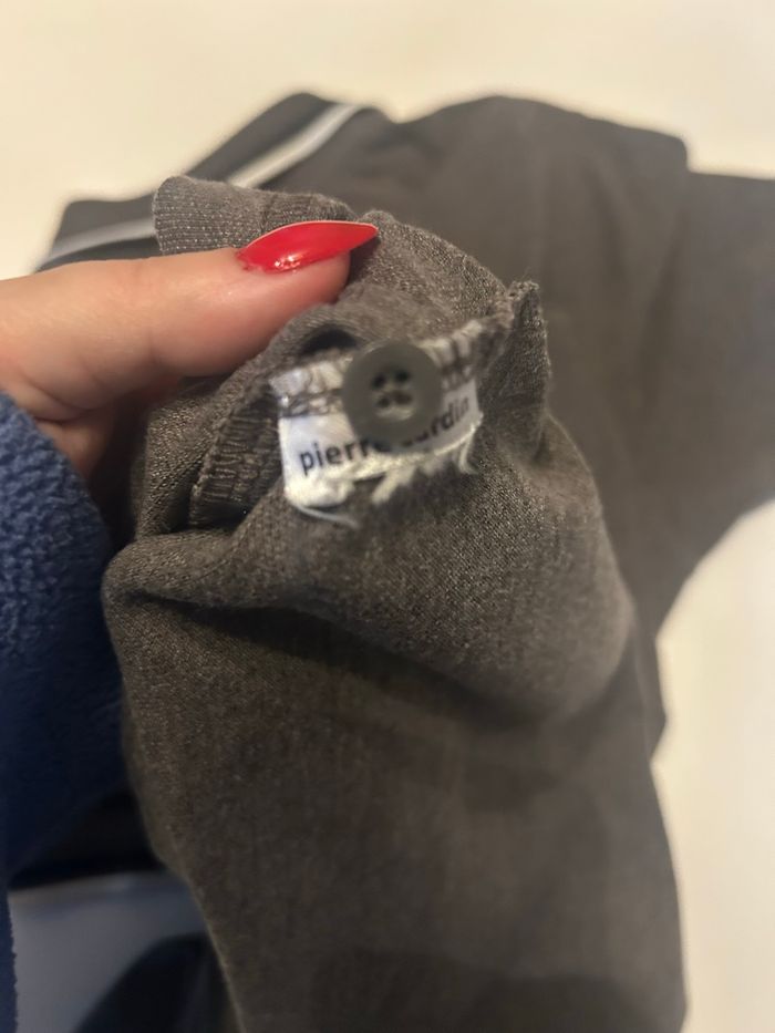 Polo manches courtes TRÈS BON ÉTAT pour homme taille couleur gris foncé - photo numéro 8