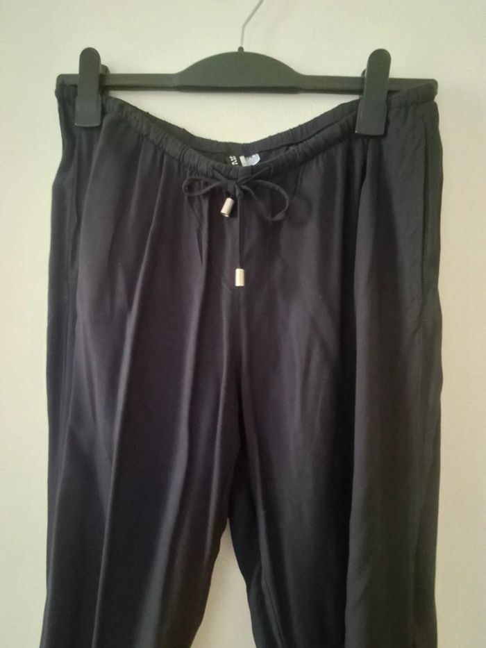 Pantalon léger et fluide bleu marine - taille 40 - photo numéro 5