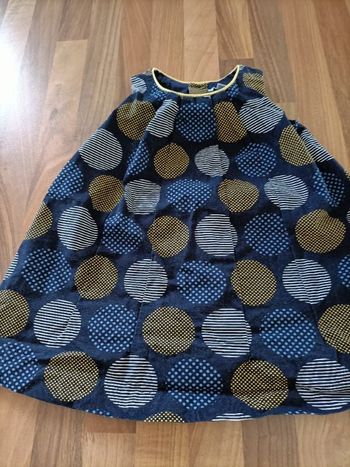Robe bleu à pois 9 mois