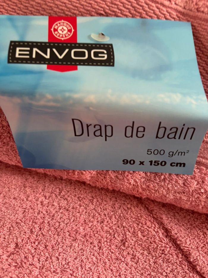 Lot 2 serviettes et gants rose Envog - photo numéro 4