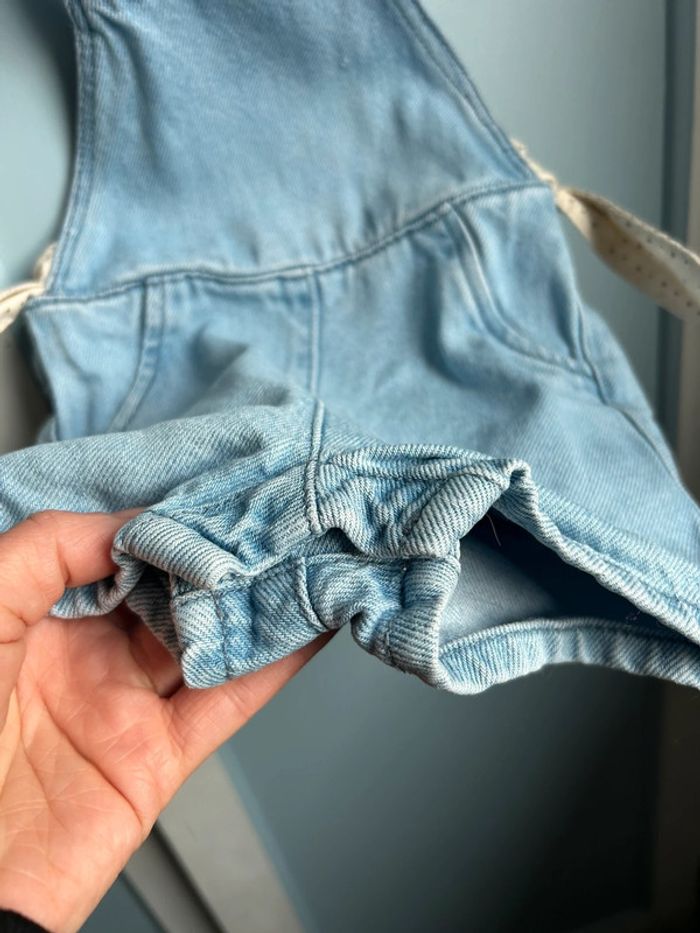 Salopette robe en jean, 9 mois - photo numéro 5