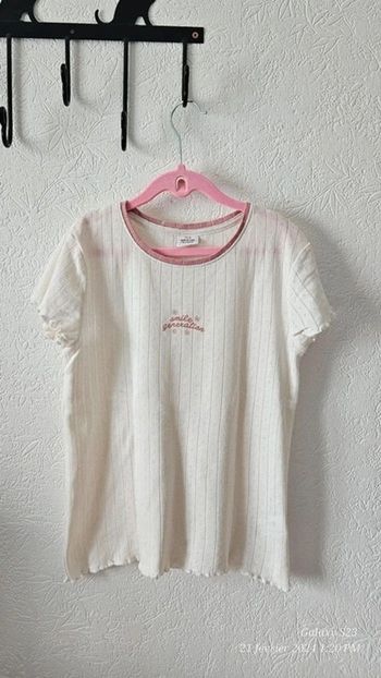 Maillot de corps côtelé, mc, 12A tao