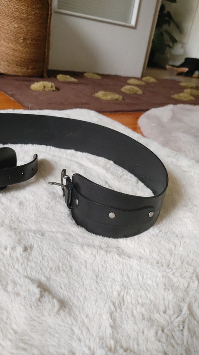 Ceinture en cuir véritable vachette - photo numéro 9
