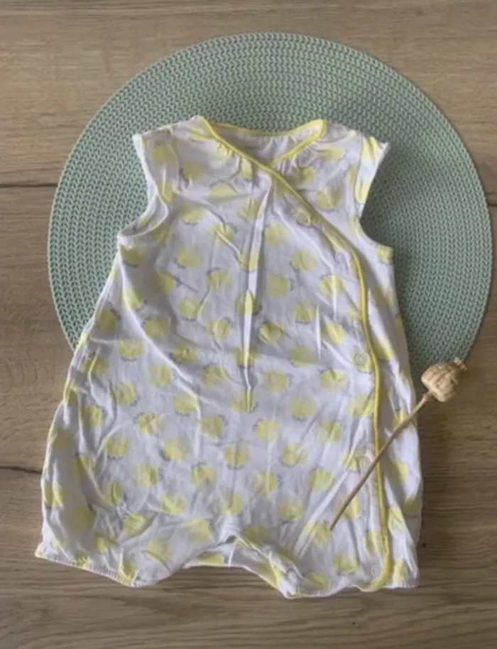 Barboteuse mixte motif citrons -  12 mois - obaibi