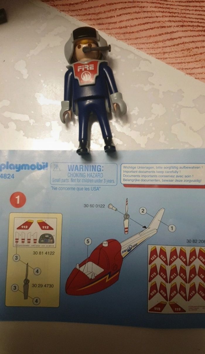 Playmobil hélicoptère pompier 4824 - photo numéro 4