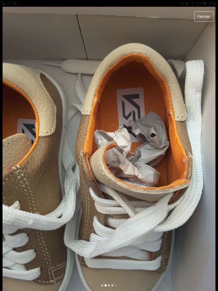 Paire de chaussures marron et beige 26 - photo numéro 3