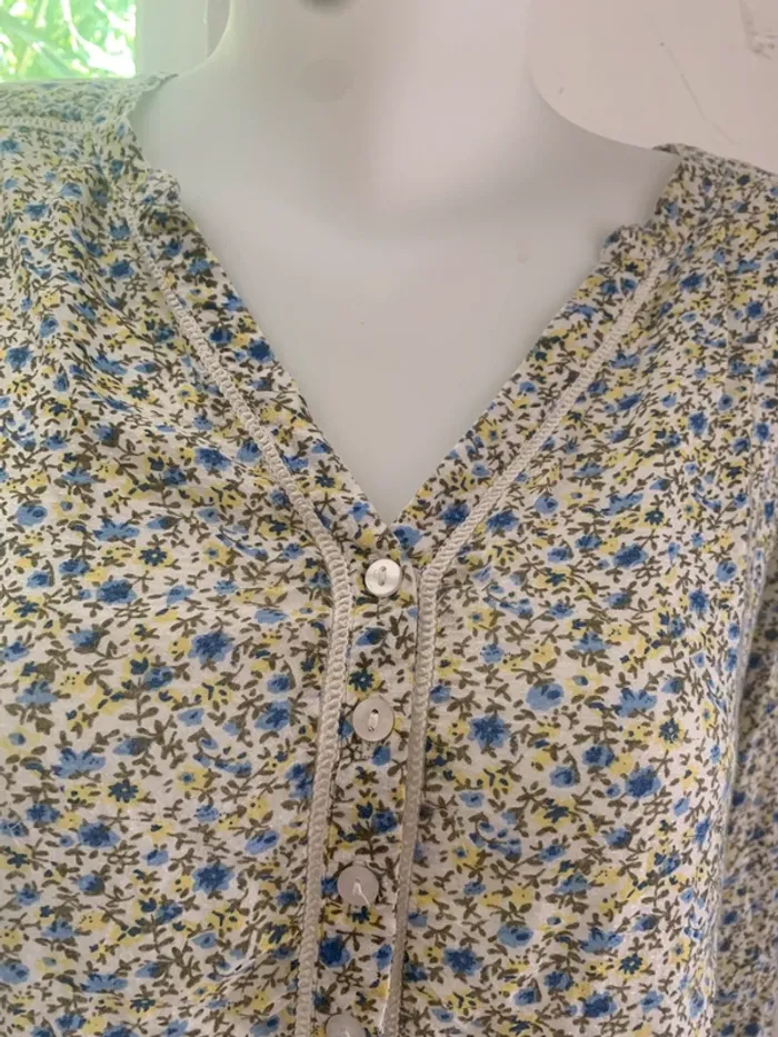 Blouse fleurie Armand Thierry taille 40-42 - photo numéro 6