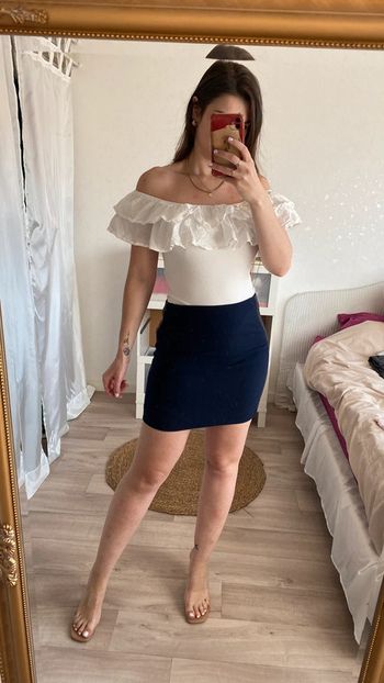 Jupe bleu marine et noir