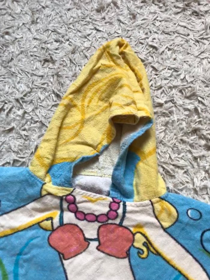 Serviette poncho sirène 100% coton - photo numéro 3