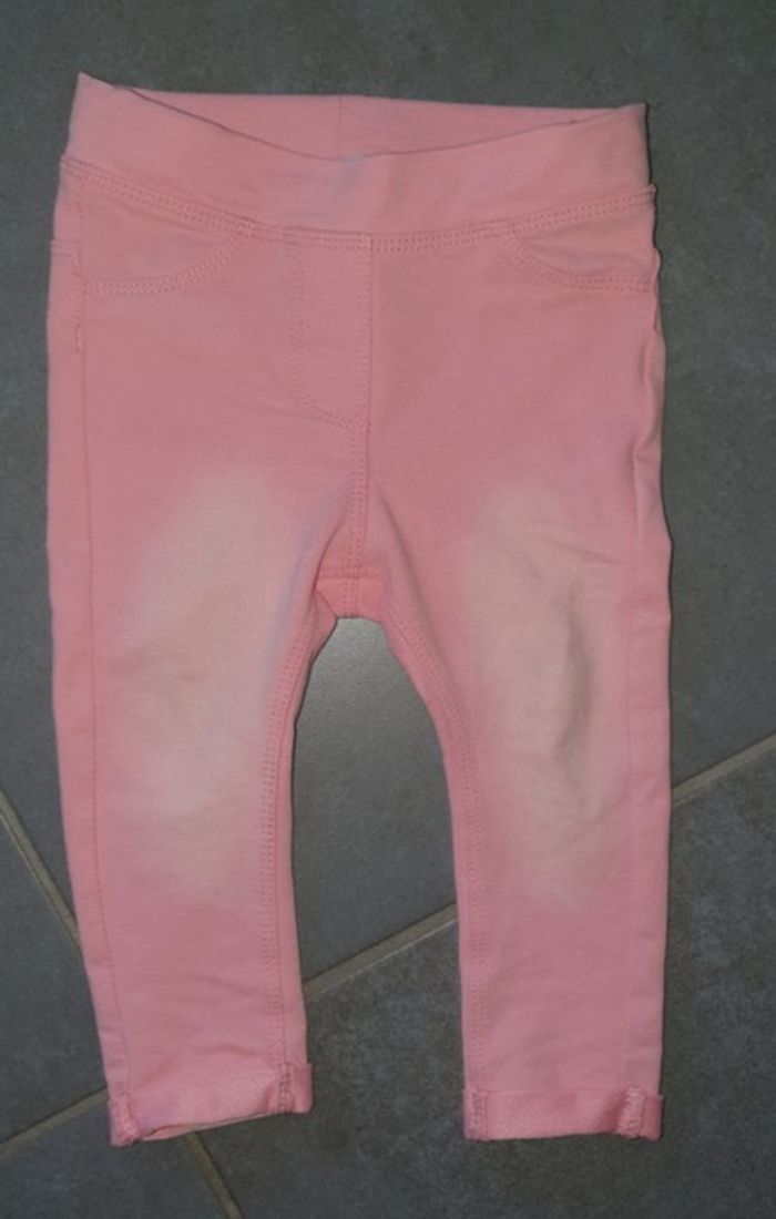 Jegging rose 12mois neuf