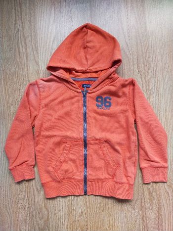 Veste de sport à capuche orange Okaidi