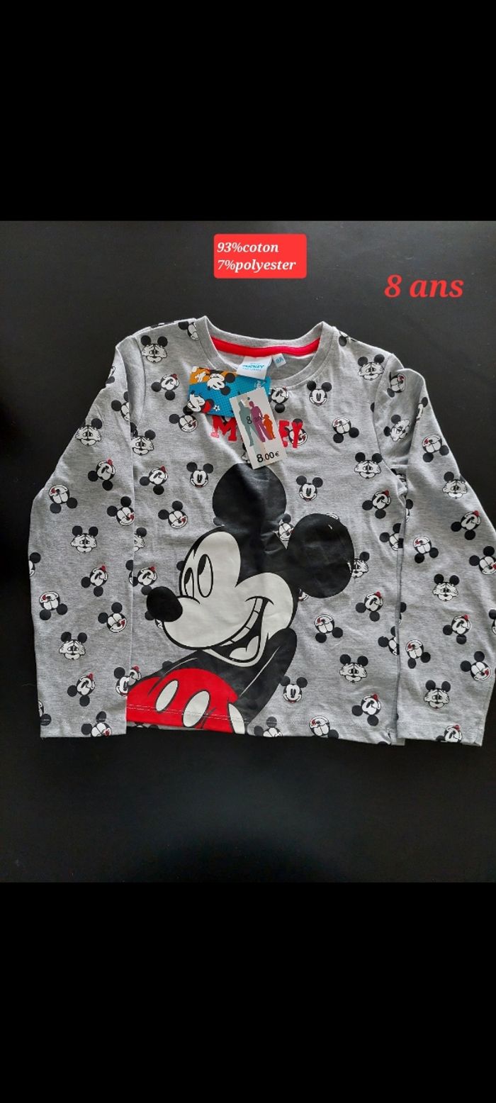 T-shirt Mickey garçon 8ans