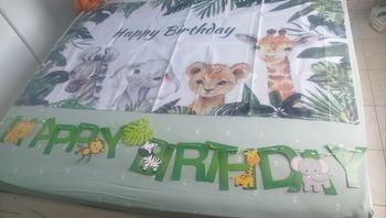 Fond de toile jungle décoration anniversaire 