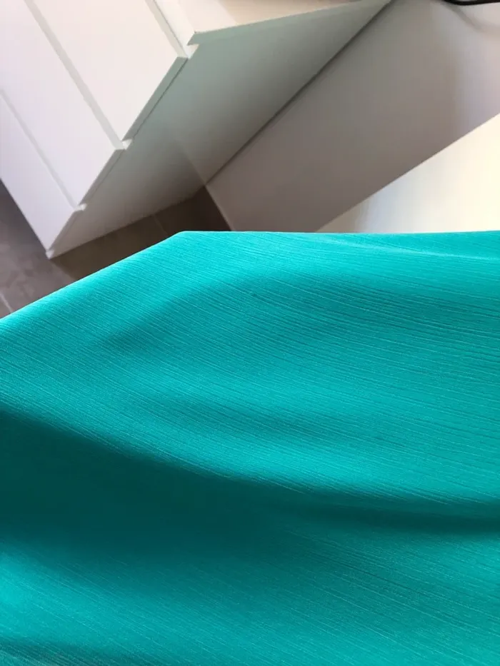 Robe longueur midi vert d'eau Mango taille S - photo numéro 8