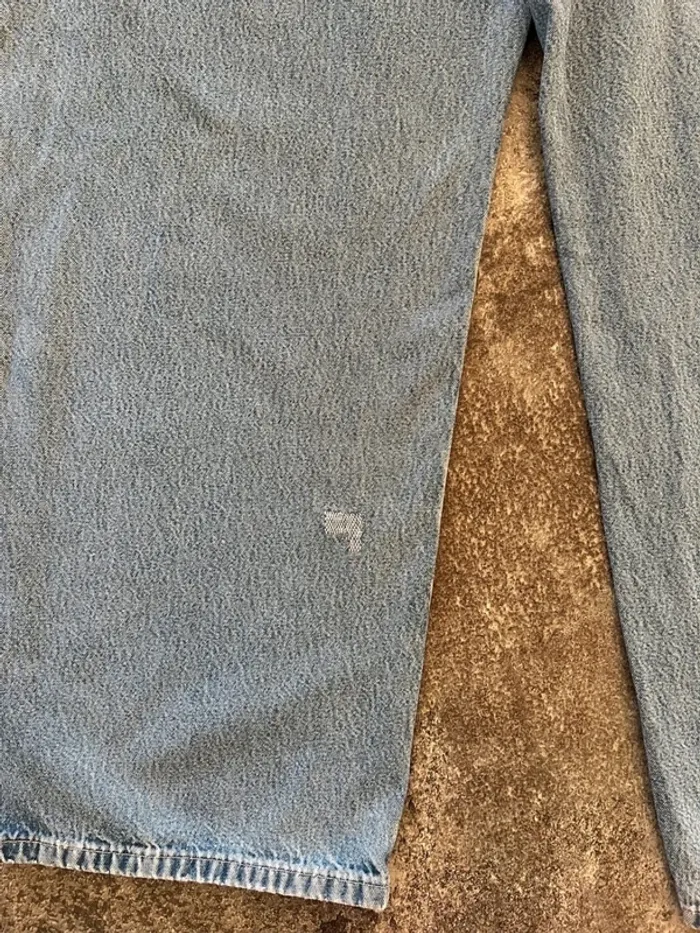 Jean coton bleu droit homme Carhartt W42 L32 Pantalón recto hombre dritti uomo Gerade Herren - photo numéro 6