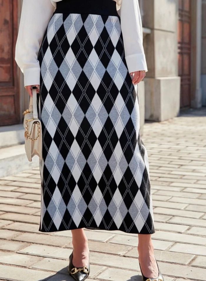 Jupe moulante en tricot
