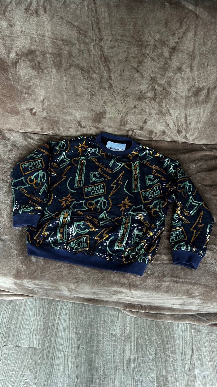 Sweat sequins Modetrotter taille 38 oversize