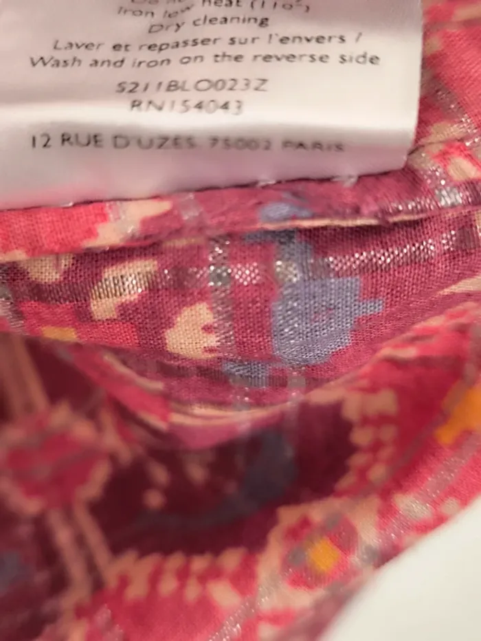Blouse Sezane a volants imprimé 34 - photo numéro 11