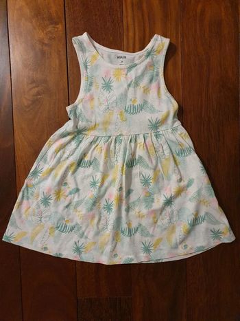 Robe coton motif fleuri 3 ans