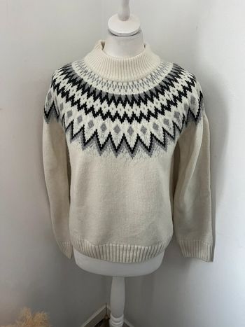 Pull écru à motifs H&M XS comme neuf
