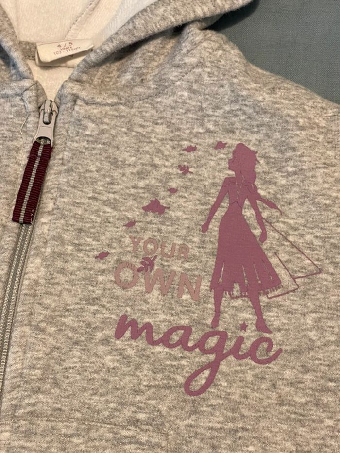 Sweat à capuche - Frozen Disney - 4/5 ans - photo numéro 2