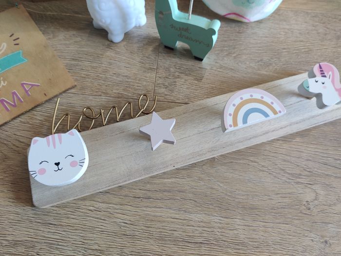Lot déco 8 pièces licorne lama arc en ciel paillette - photo numéro 10
