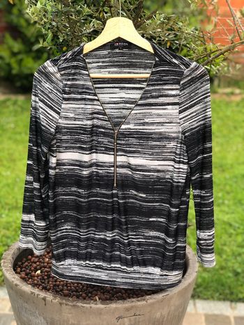 Haut noir et blanc morgan