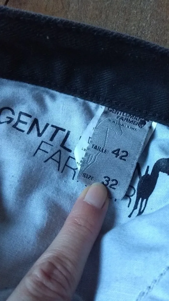 Jean gris noir Gentleman Farmer taille 42 - photo numéro 3