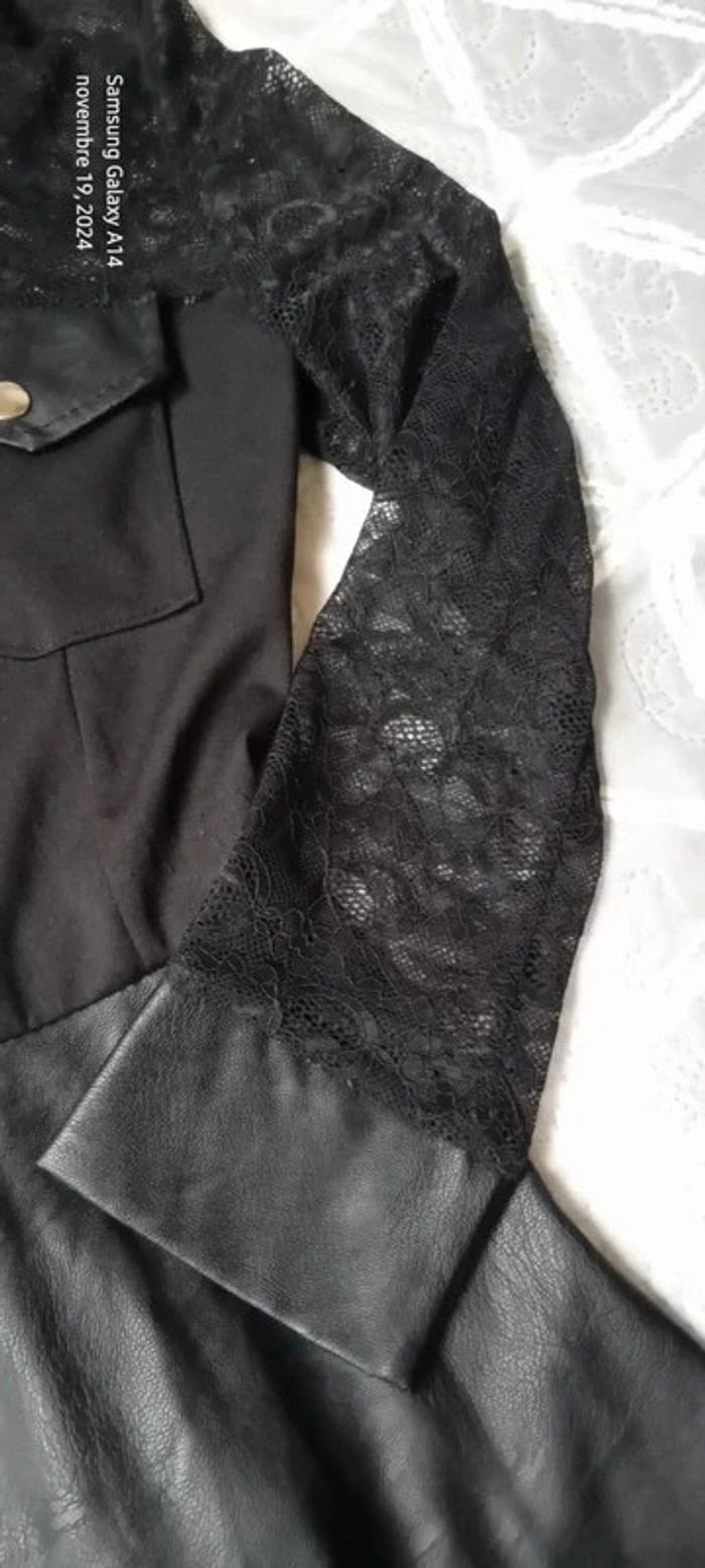Robe sexy bimatiere avec dentelle et fermeture éclair femme M made in italy - photo numéro 10