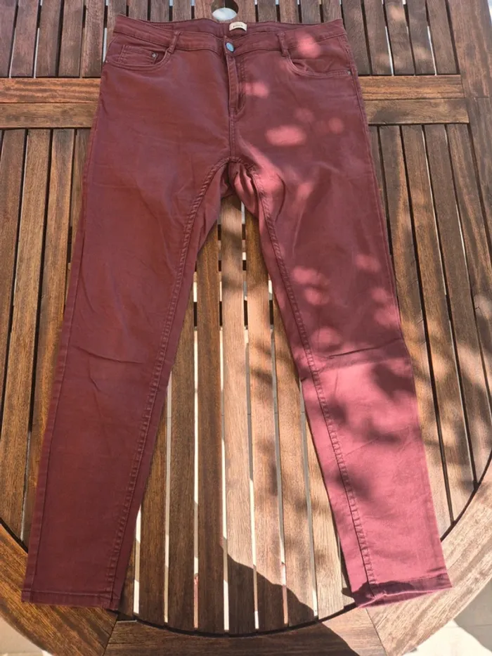 Jean Skinny Bordeaux Pimkie T.42 - photo numéro 2